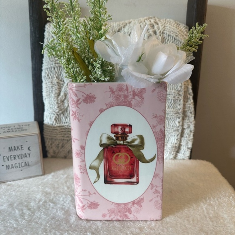 Designer Pink Ceramic  Vase